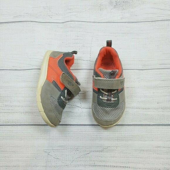 OshKosh B'gosh Other - 6C Oshkosh Grey/Red Sneakers